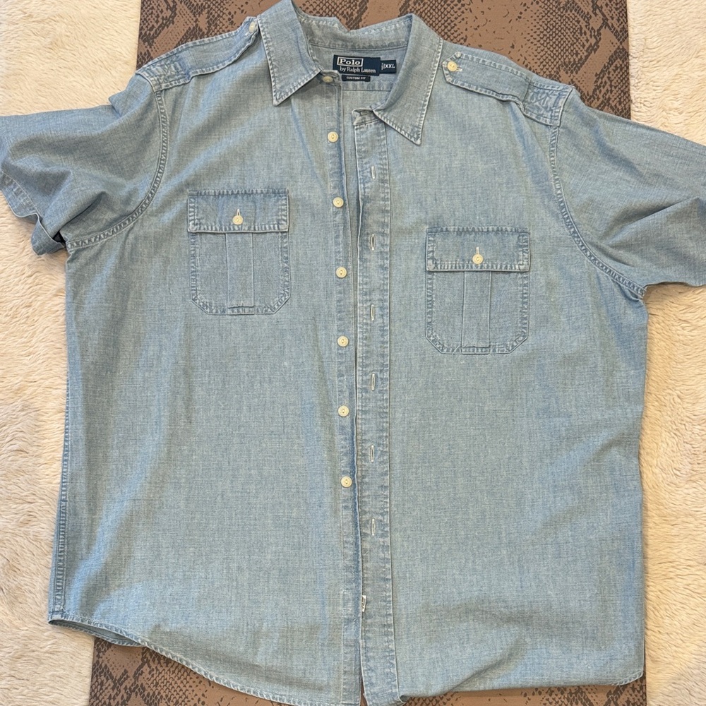 Polo Ralph Lauren Light Blue chambray Button Down Shirt